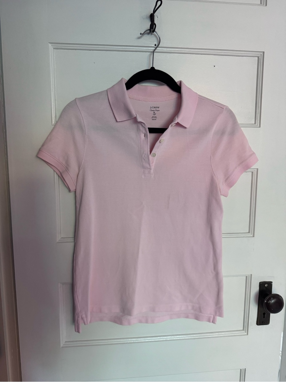 J. Crew Light Pink Short-Sleeve Polo Shirt